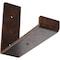 Ekena Millwork Steel Hanging Shelf Bracket, Antiqued Copper 2"W x 8"D x 6"H BKTM02X08X06HSACO - alternate 1
